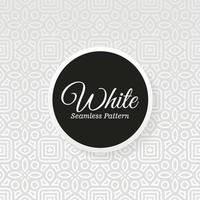 elegante diseño de patrones sin fisuras en blanco vector