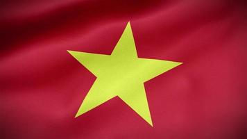 Vietnam viftande flagga video