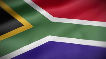 South Africa waving flag video