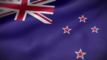 New Zealand waving flag video