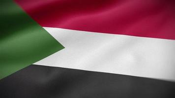 sudan wehende flagge video