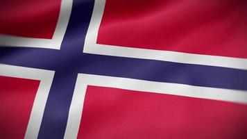 Norway waving flag video