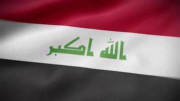 Iraq waving flag video