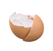 Egg shell cracked and broke parts isolated png