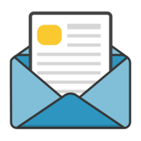 icono de correo electrónico aislado png