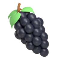 ícone 3d de amora png