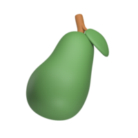 Avocado-3D-Symbol png