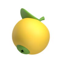 syzygium jambos fruit 3d icon
