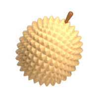 durian fruit 3d icoon png