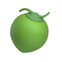 Noce di cocco 3d icona png