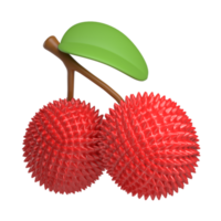 icono de rambután 3d png