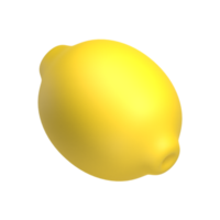 Limone frutta 3d icona png