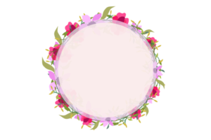 Flower Frame PNG, Floral Frame PNG