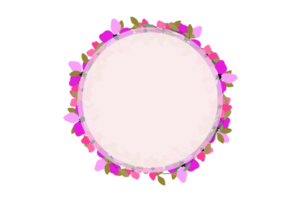 Flower Frame PNG, Floral Frame PNG