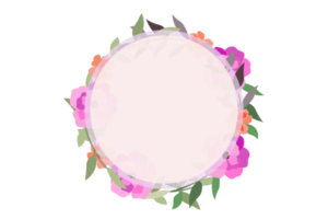 Flower Frame PNG, Floral Frame PNG