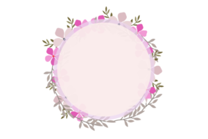 Flower Frame PNG, Floral Frame PNG