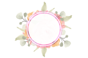 Flower Frame PNG, Floral Frame PNG