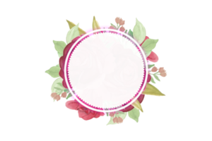 Flower Frame PNG, Floral Frame PNG