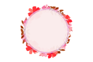 Flower Frame PNG, Floral Frame PNG