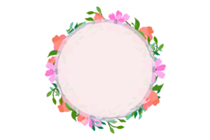 Flower Frame PNG, Floral Frame PNG