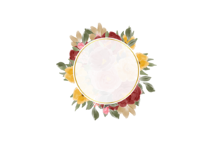 Flower Frame PNG, Floral Frame PNG