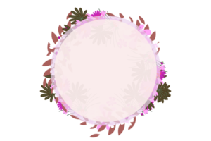 Flower Frame PNG, Floral Frame PNG