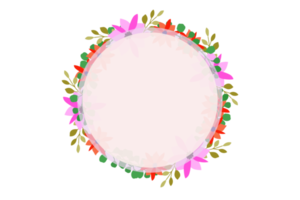 marco de flores png, marco floral png