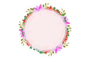 Flower Frame PNG, Floral Frame PNG