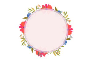 Flower Frame PNG, Floral Frame PNG