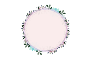 Flower Frame PNG, Floral Frame PNG