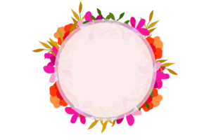 quadro de flores png