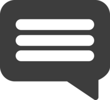 Message black icon, Social icon set. png