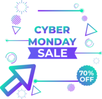 cyber monday sale design element png