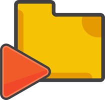 play video folder icon png