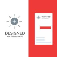 Brightness Interface Ui User Grey Logo Design and Business Card Template vector