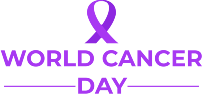 world cancer day purple ribbon png