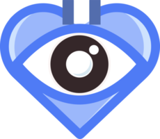 occhio cuore icona png