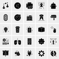 25 iconos de negocios universales vector ilustración de icono creativo para usar en proyectos relacionados con la web y dispositivos móviles