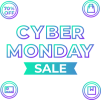 cyber monday sale design element png