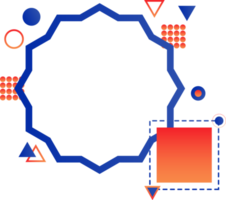 adorno de diseño geométrico png