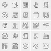 25 Universal Business Icons Vector Creative Icon Illustration to use in web and Mobile Related project