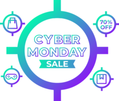 cyber monday sale design element png