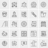 25 Universal Business Icons Vector Creative Icon Illustration to use in web and Mobile Related project