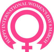 distintivo do dia internacional da mulher png