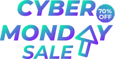 cyber maandag uitverkoop ontwerp element png