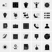 25 iconos de negocios universales vector ilustración de icono creativo para usar en proyectos relacionados con la web y dispositivos móviles