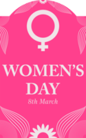 Abzeichen zum internationalen Frauentag png