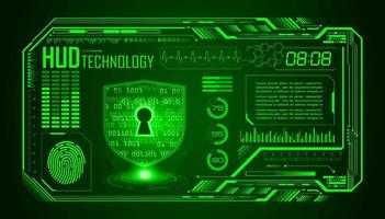 Modern HUD Technology Screen Background vector