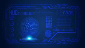 Modern HUD Technology Screen Background vector