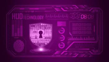 Modern HUD Technology Screen Background vector